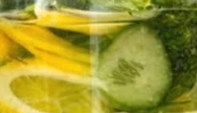 Detox Water with Cucumber, Lemon & Ginger