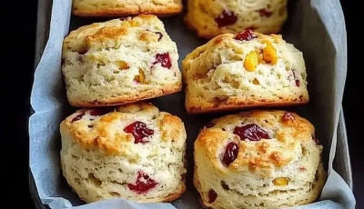 Diabetic-Friendly Cranberry Orange Scones