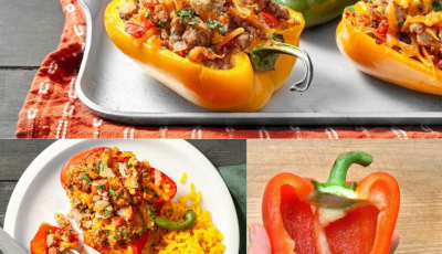Ground Turkey Stuffed Peppers The Diabete Friendly Meal