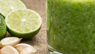 Green Garlic & Lime Detox Drink