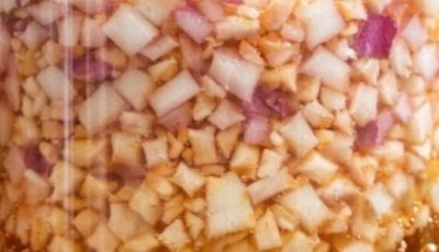 A mixture of ginger, garlic, onion and lemon: purify your body and lungs.