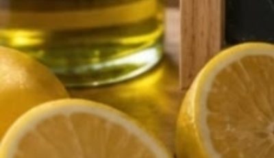 Take a teaspoon of olive oil with lemon juice on an empty stomach