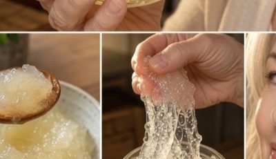homemade flaxseed and aloe vera skin gel.
