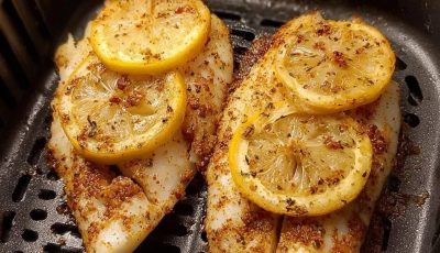 Air Fryer Lemon Garlic Fish Fillets