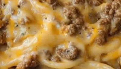 Cheesy Beef Spaghetti