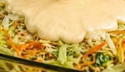 Creamy Cabbage & Veggie Puff Pastry Bake